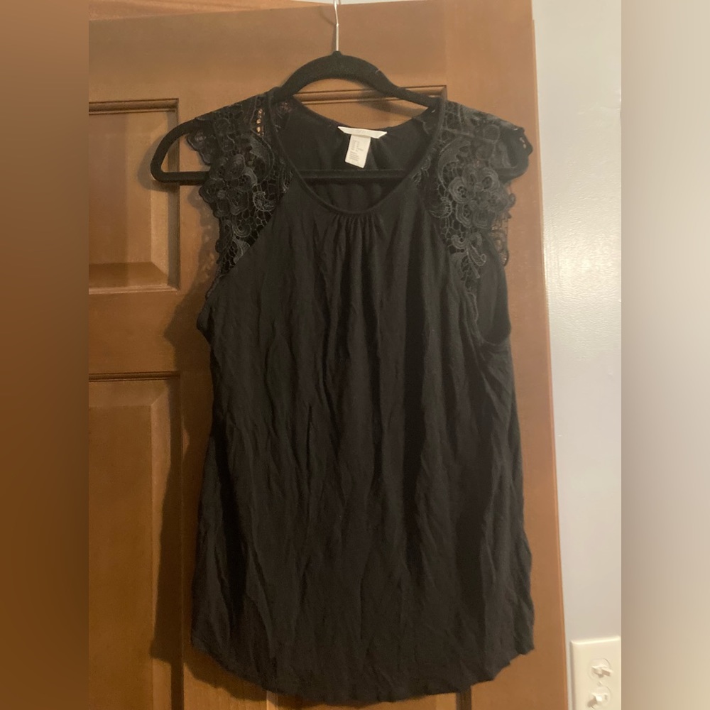 H&M Black Lace Tank